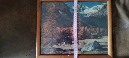 Obraz góry widok w górach 34x27 cm
