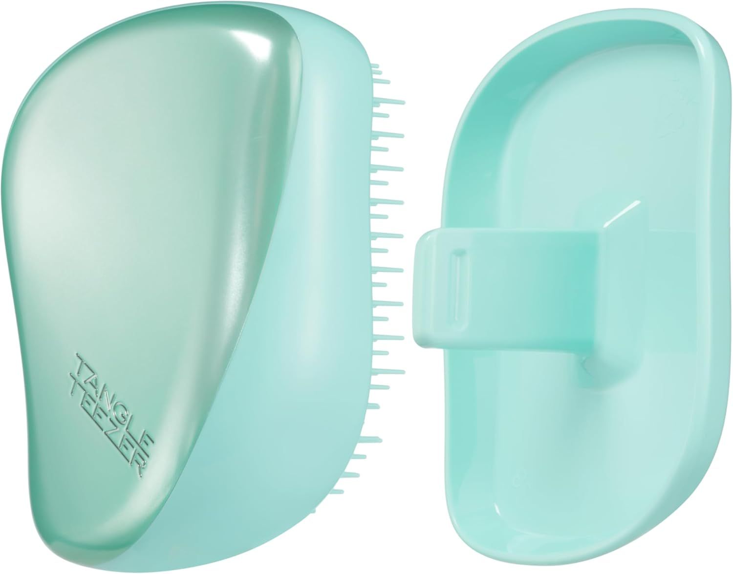 compact styler teal matte chrome szczotka do włosów idealna w podróży