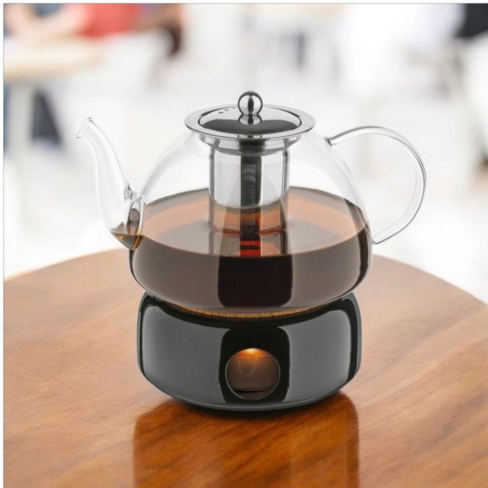 Nowy dzbanek do herbaty z podgrzewaczem