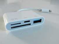 Czytnik Adapter OTG  4w1 do Iphone