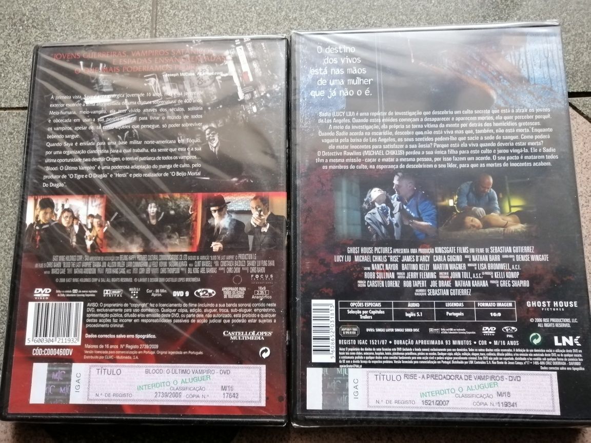 DVDs  "Rise" "Blood"