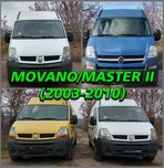 Комплект Капот Бампер Крило Морда Фара Renault Master Opel Movano 2