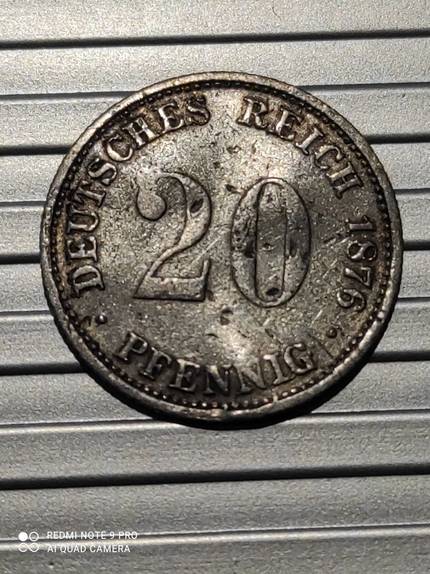 Stara moneta srebro cesarstwo niemieckie