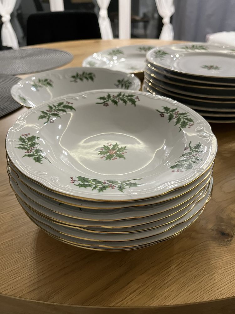Stara zastawa swiateczna porcelana włoclawek