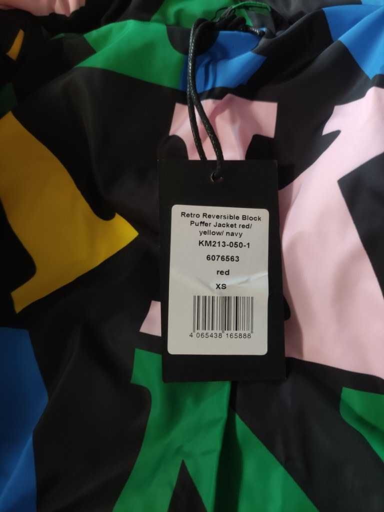 Kurtka Karl Kani puchowa dwustronna Retro reversible logo męska XS/S