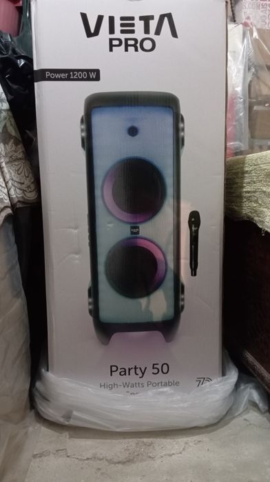 Vieta Pro Party 50 High-Watts Speaker Selado C/ Microfone