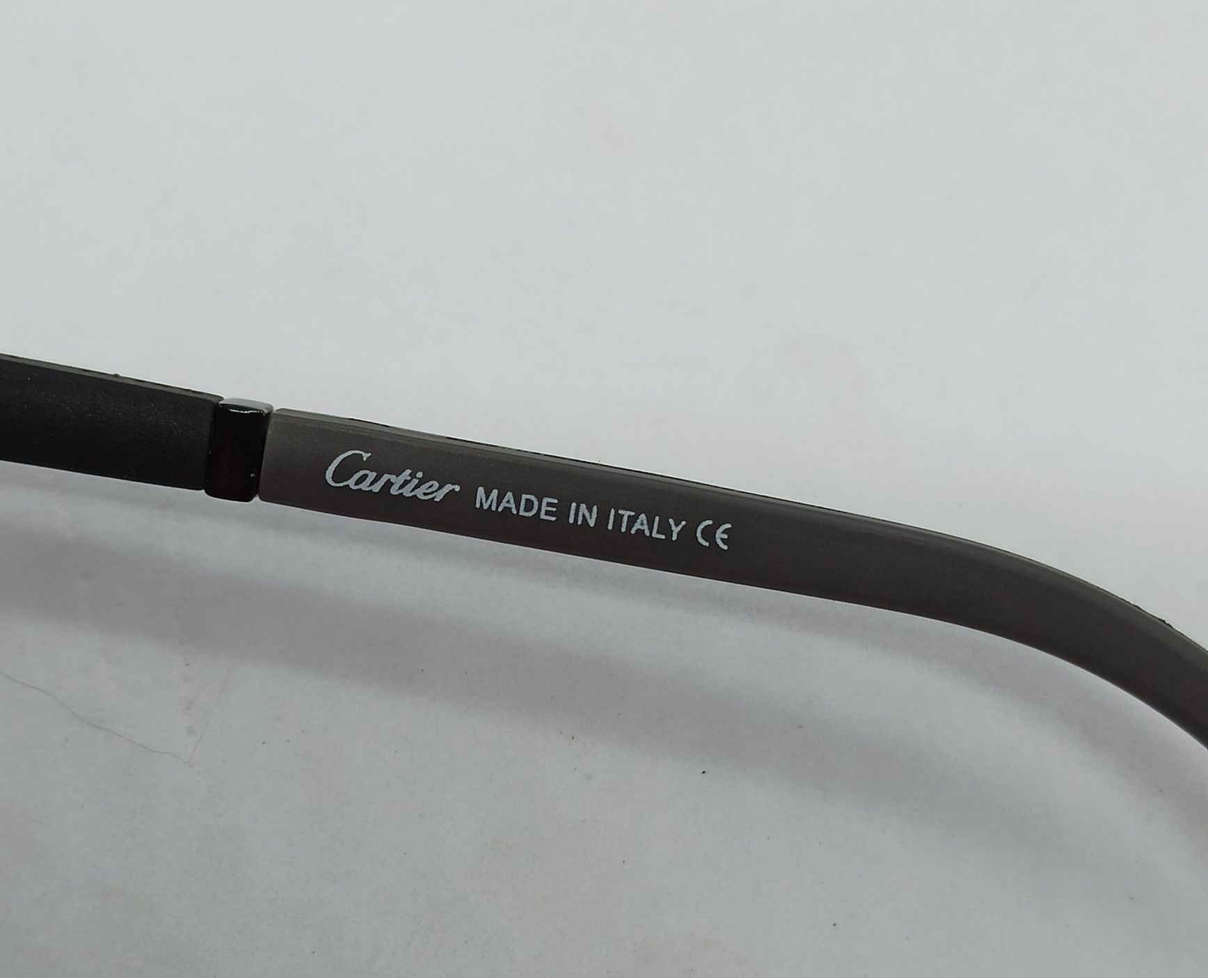 Cartier очки мужские черные однотонные в черном метал дужки на флексах