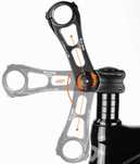 WESTBIKING Mostek Regulowany Wykonany z Aluminium Długość 90mm / 31,8