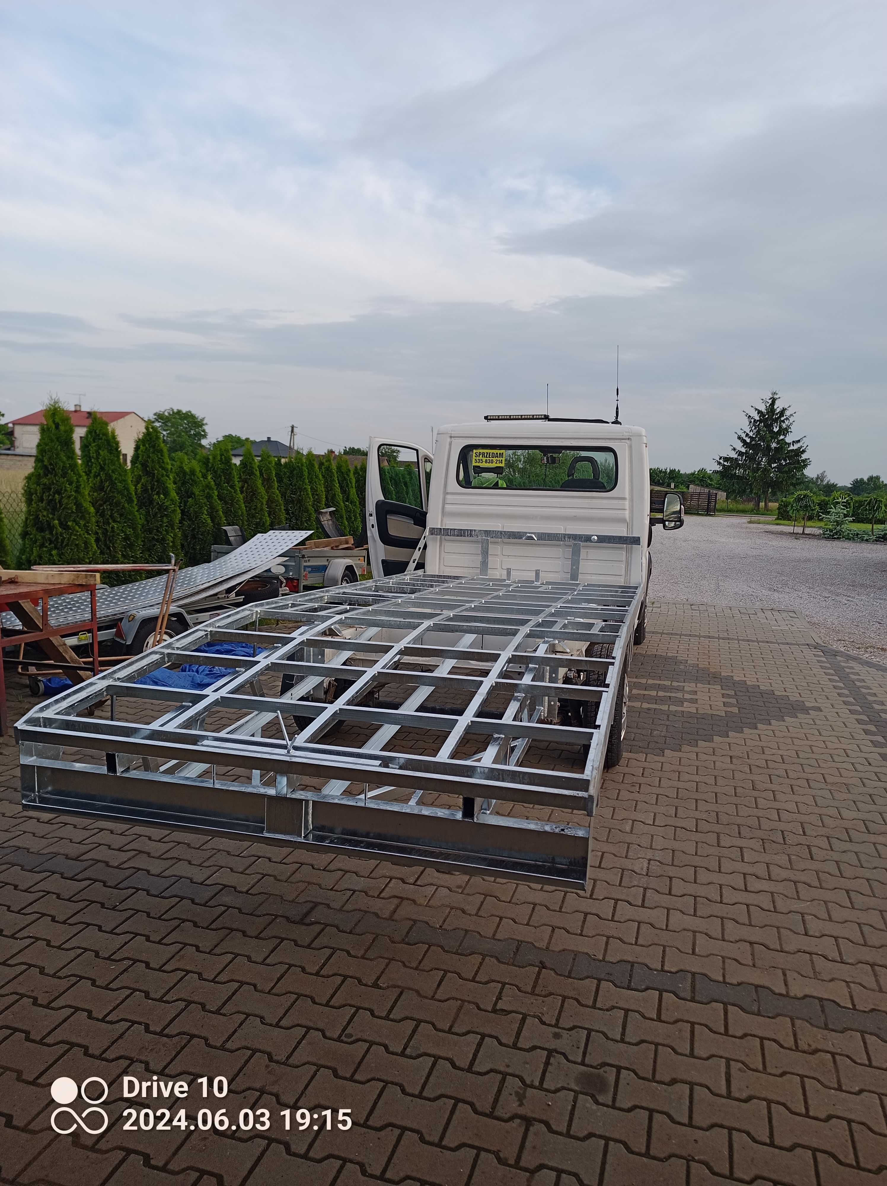 Zabudowa nowy najazd fiat ducato citroen jumper boxer ok 510 cm