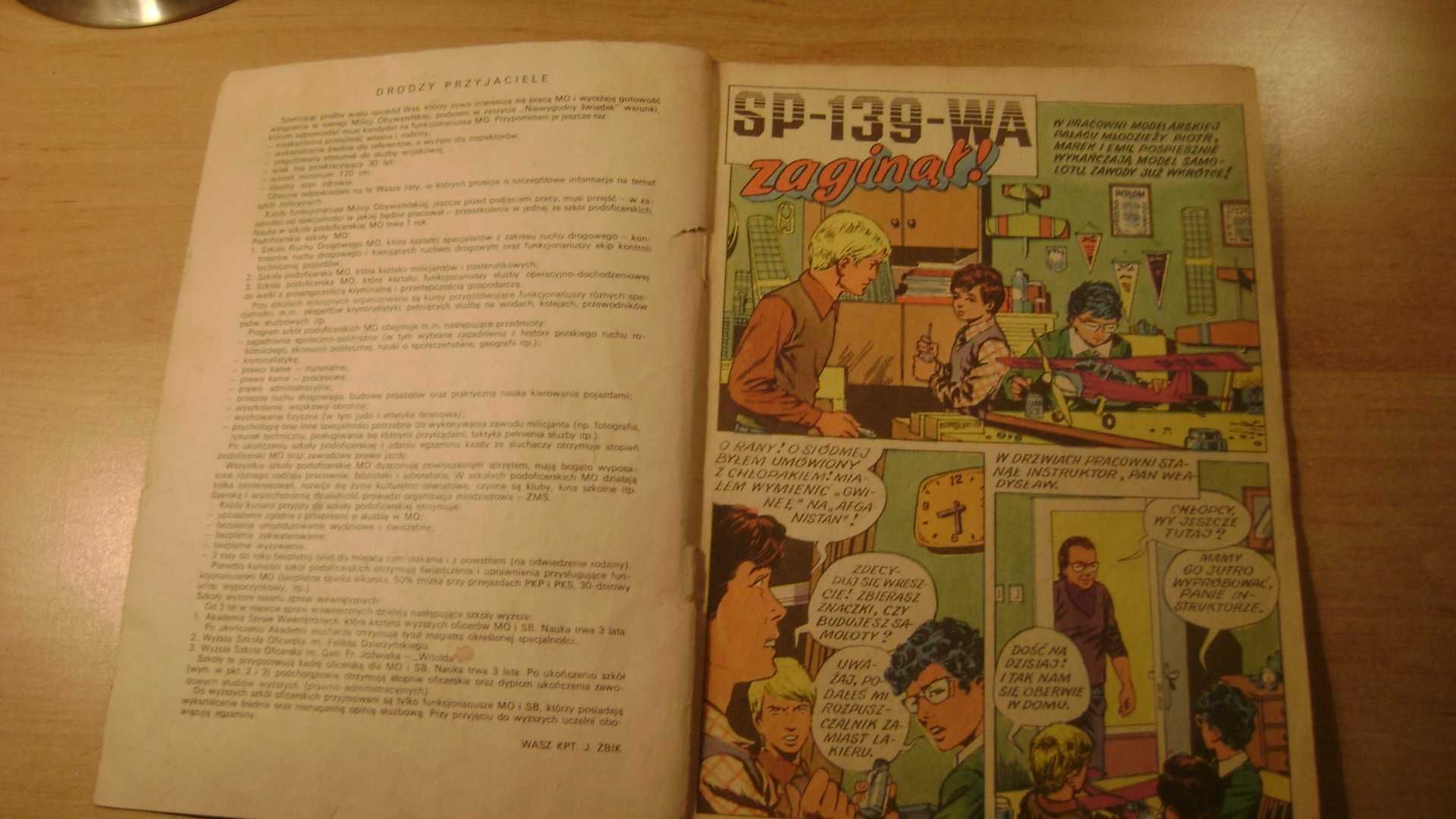 Starocie z PRL - Komiksy z Kpt. Żbikiem = SP-139-WA zaginął wyd. II