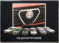 Prospekt Alfa Romeo modele 1982