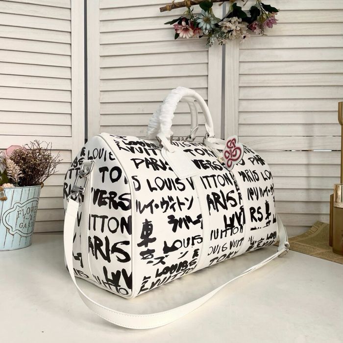 Louis Vuitton Keepall сумка мужская дорожная спортивная кожаная