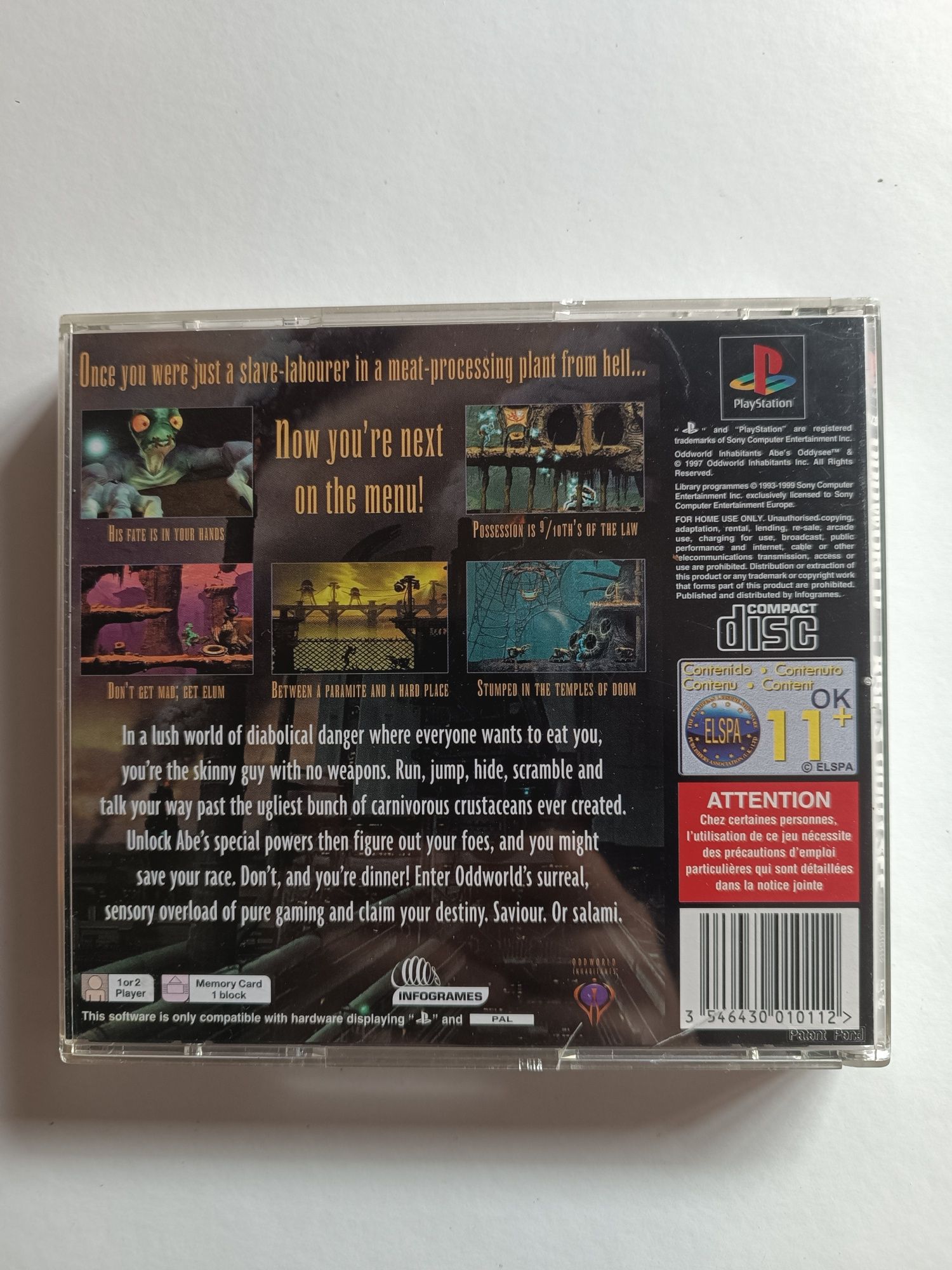 Abe's Oddysee PlayStation 1