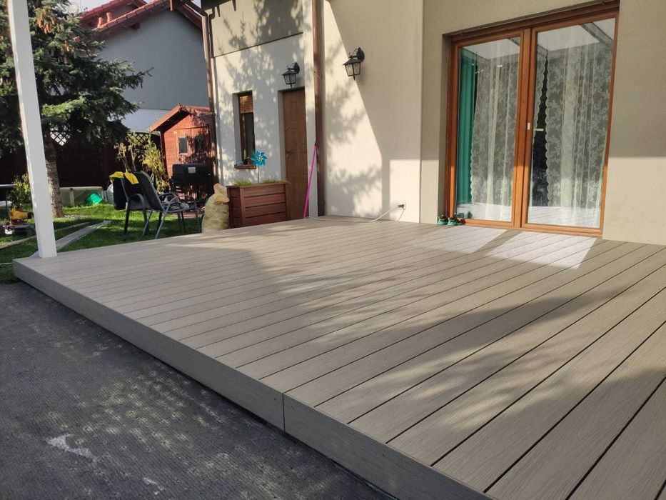 Budowa tarasów z deski kompozytowej, taras kompozytowy, deski tarasowe