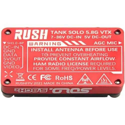 RUSH FPV TANK SOLO 5.8GHz 1.6W VTX Відео передавач  Video Transmitter