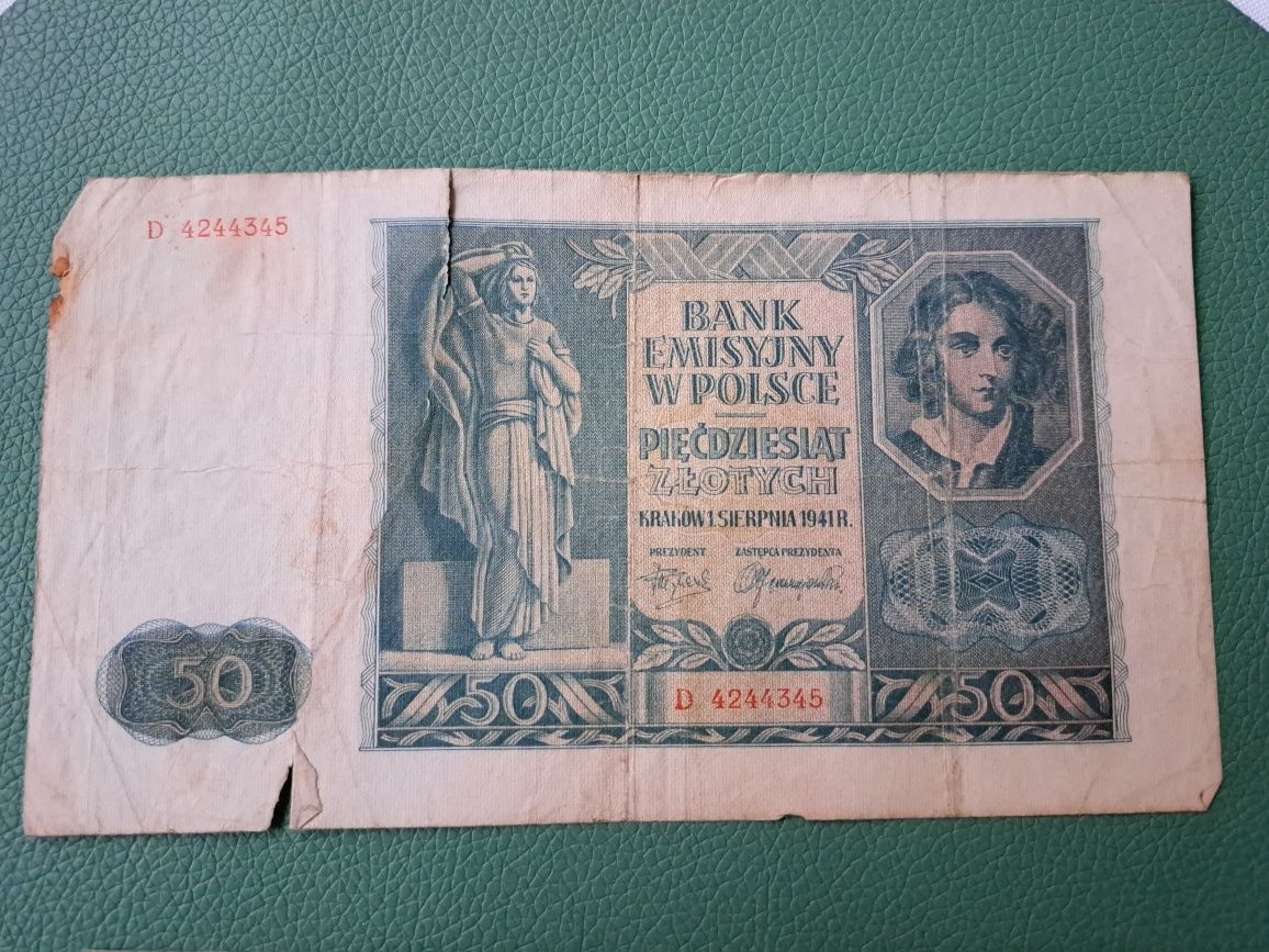50 zł z 1 sierpnia 1941 r.