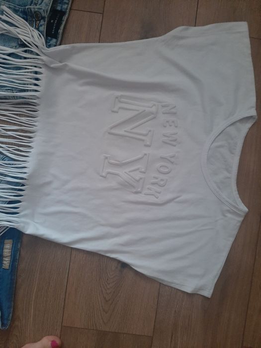 Bluzka  i 3 pary  jeansów