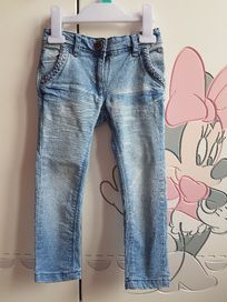 Spodnie rurki jeans bawełniane Topolino rozmiar 98