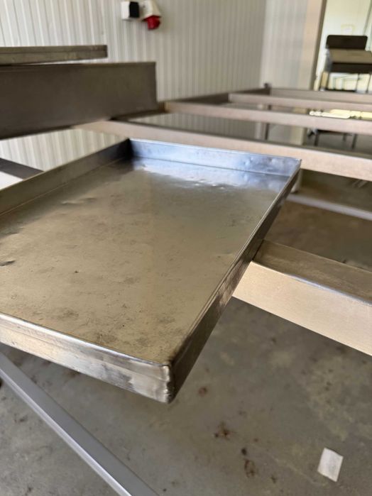 Tabuleiro em Inox - 46x30x3 cm