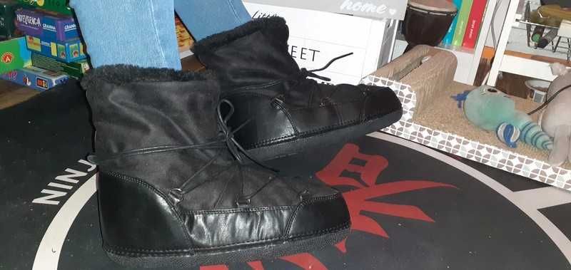 TCHIBO Śniegowce zimowe gwiazd z futrem boho emu botki 38/39/40 (26cm)