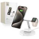Tech-Protect Qi15W-A35/3In1 Magnetic Magsafe Wireless Charger White