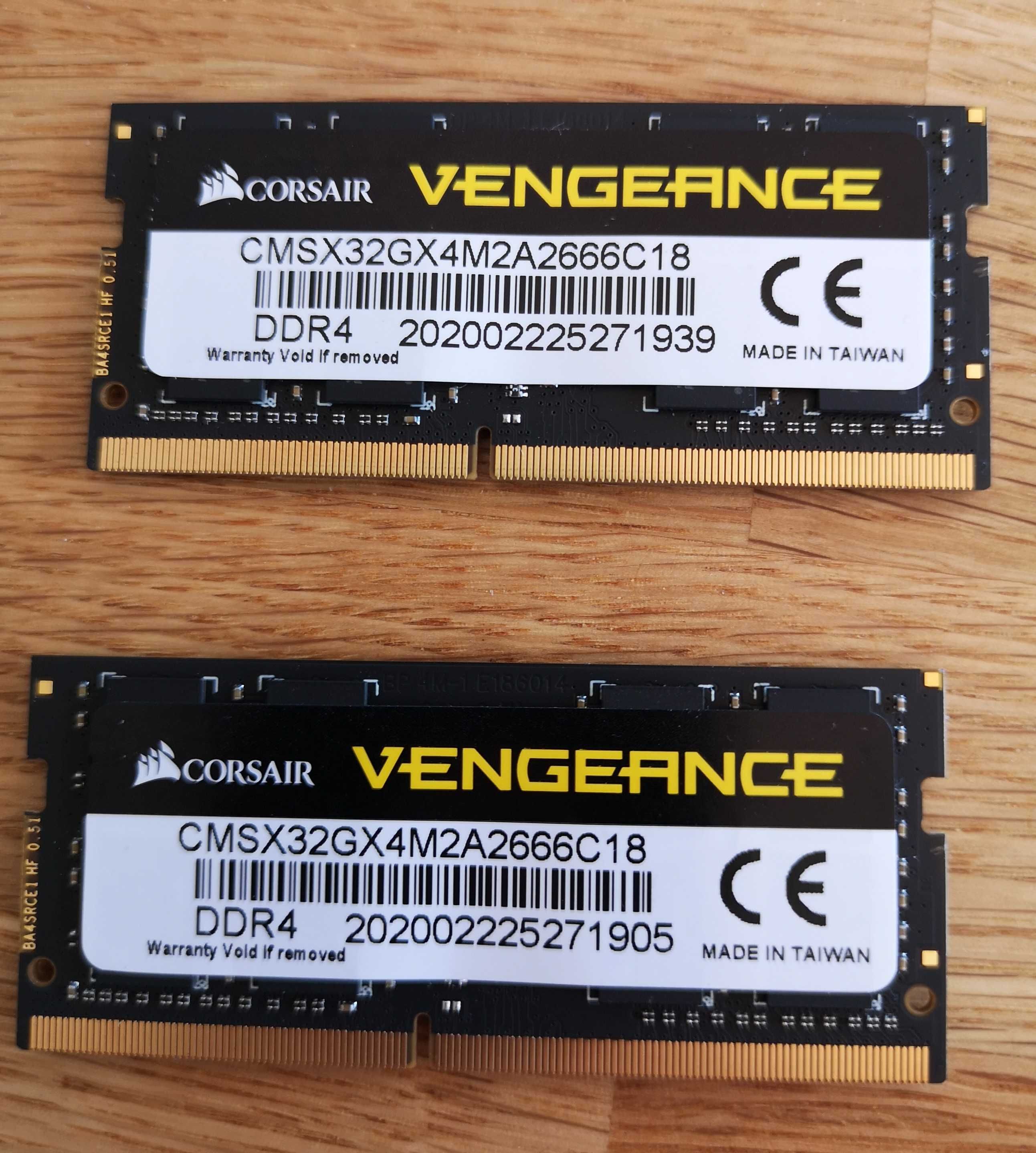 Corsair Vengeance SODIMM DDR4 32GB - 2 x 16gb 2666MHz do laptopa ram