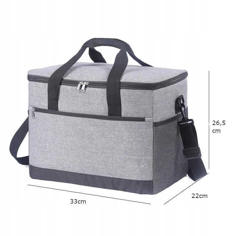 TORBA TERMICZNA śniadaniowa LUNCH BOX na jedzenie 20l uchwyt na ramię