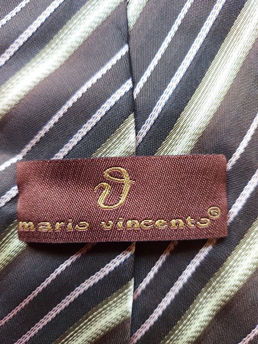 Krawat męski w paski firma Mario Vincento