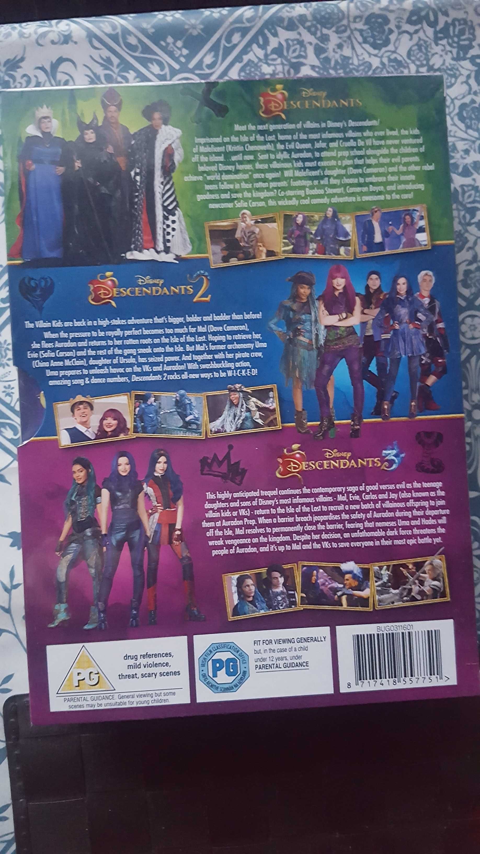 Następcy - Descendants 1+2+3 - 3DVD pl 1i2 Disney folia