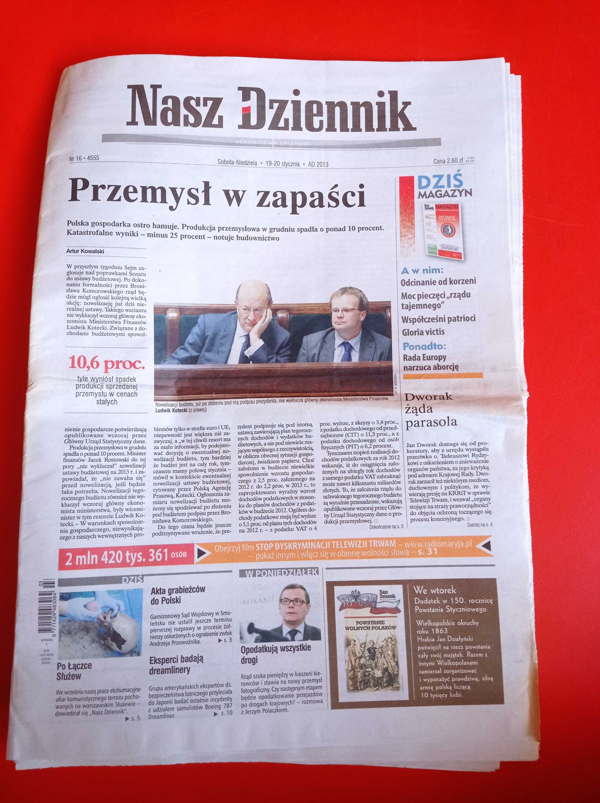 Nasz Dziennik, nr 16/2013, 19-20 stycznia 2013