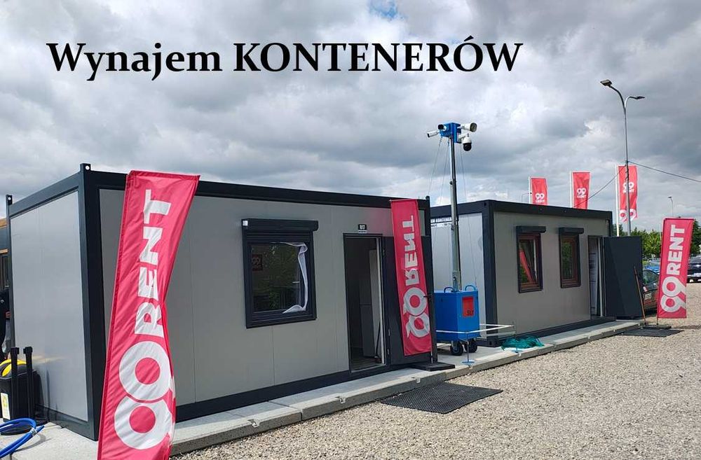 Wynajem kontenerów biurowe socjalne szatniowe NOWE