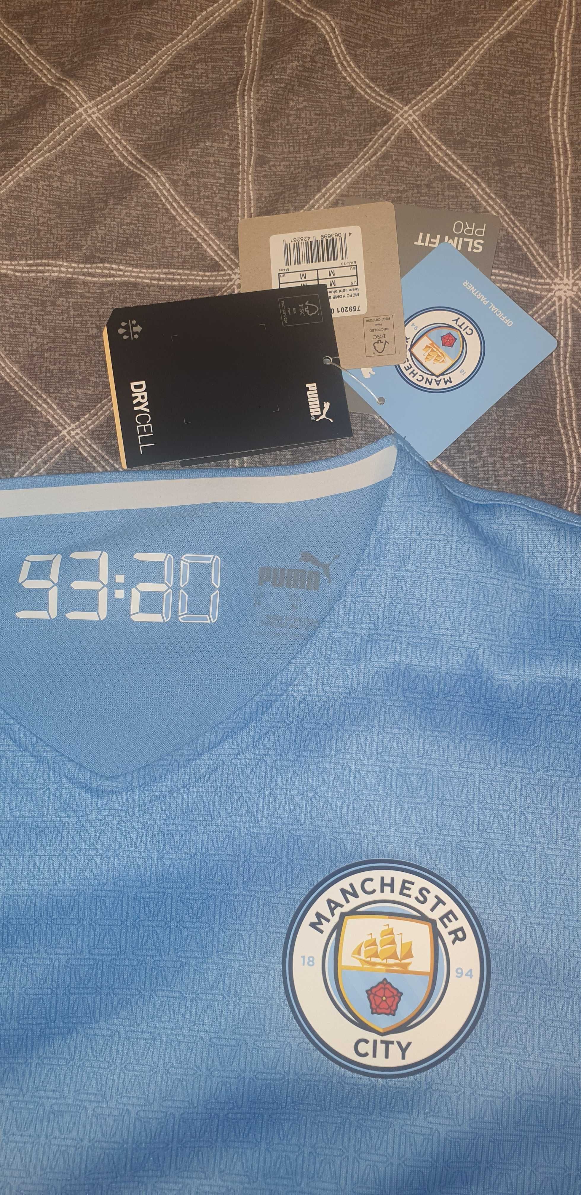 Autentyczna koszulka meczowa Manchester City sezon 21/22 rozmiar M