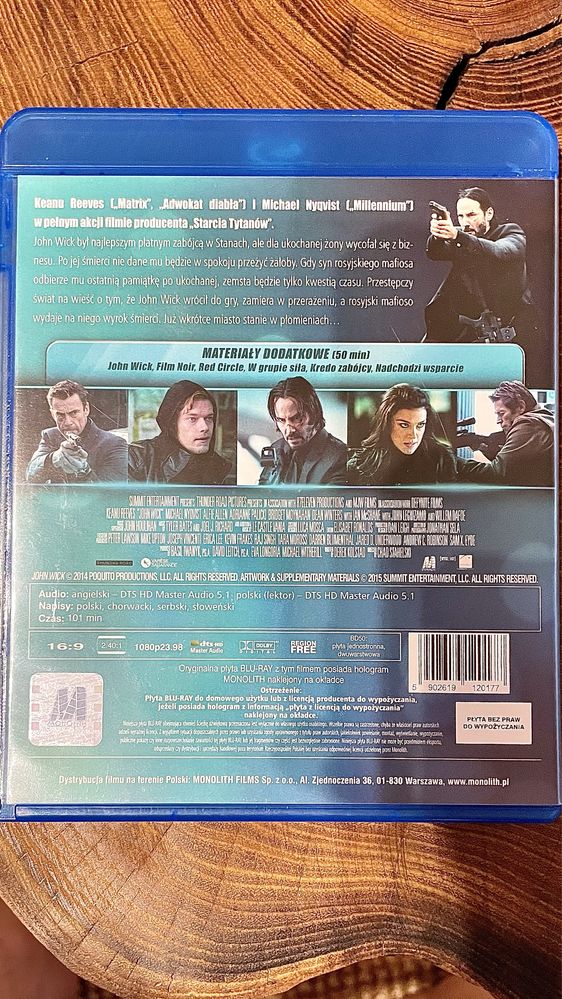 John Wick 1,2,3 Trylogia Bluray PL wydanie!