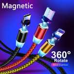 Магнитный кабель для зарядки./Micro USB / Type C-,7А,6А,3А