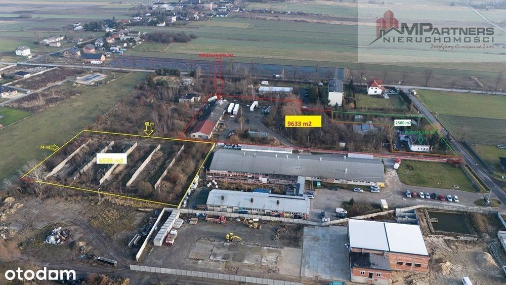 Hala 646m2 z działką inwestycyjną 9633m2