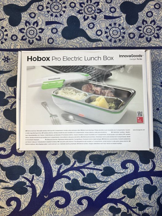 Lancheira Elétrica InnovaGoods 50W Branco e Verde