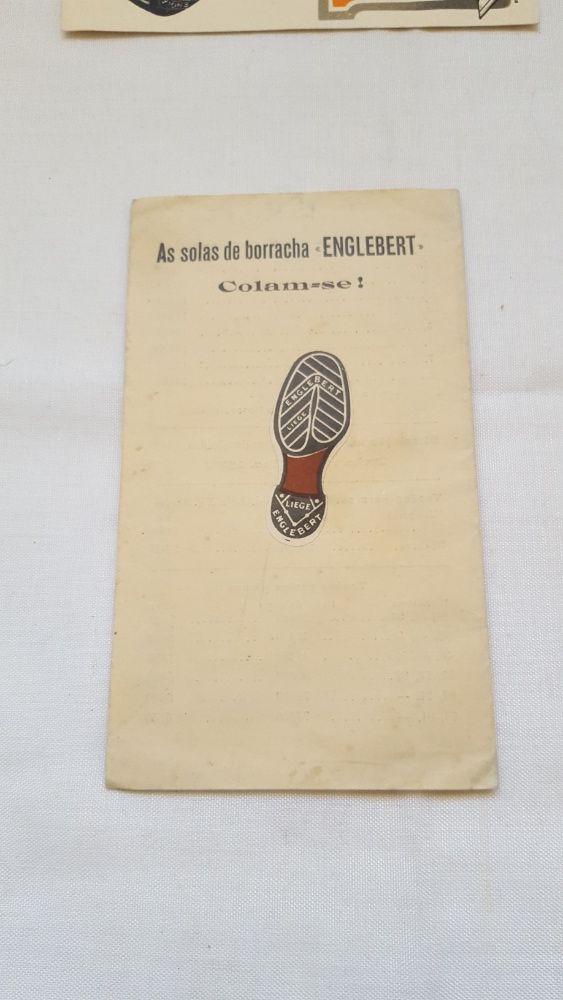 Rara brochura + postal publicidade aos Calçados Englebert