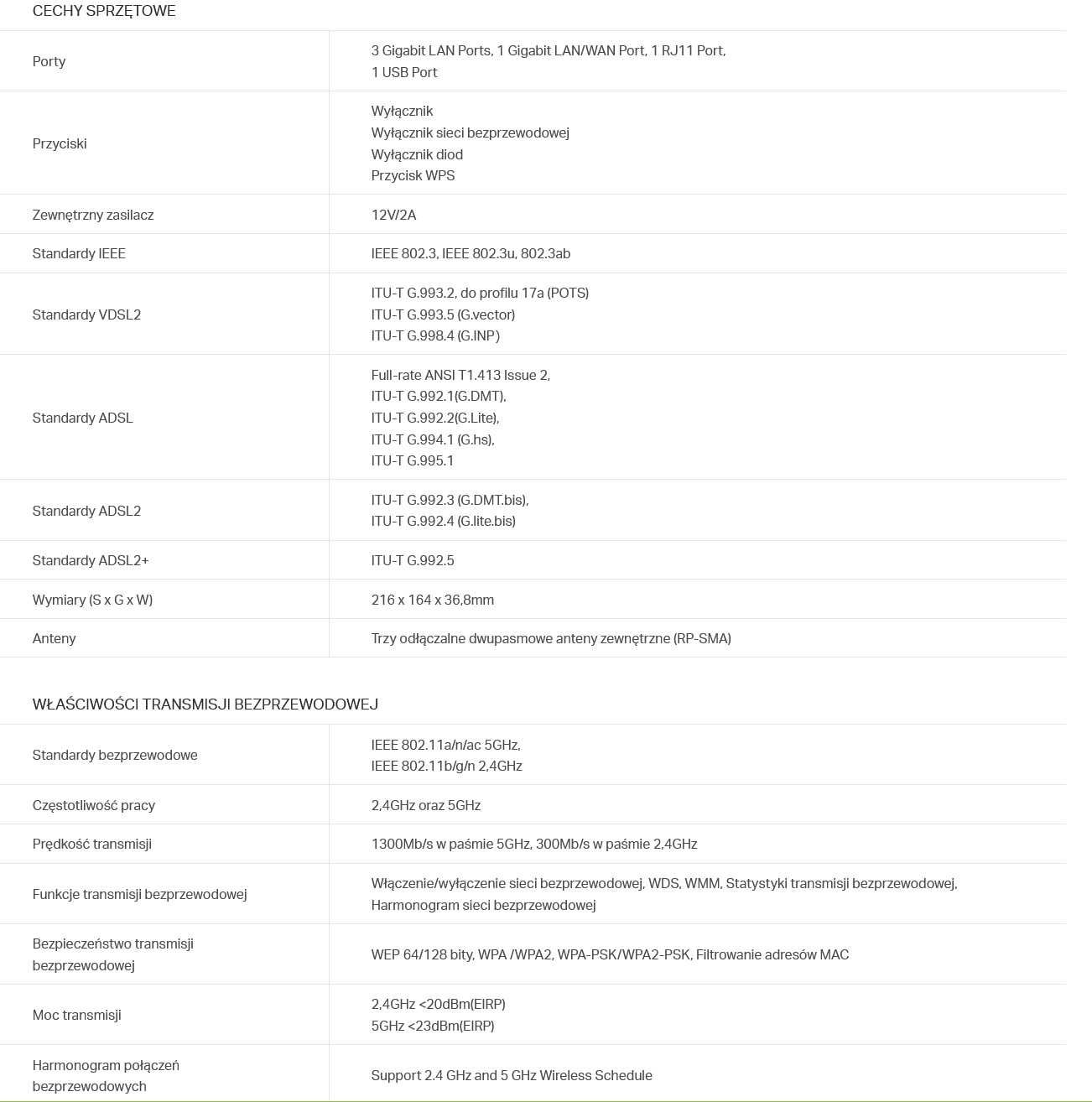 Tp-Link Router Archer VR600