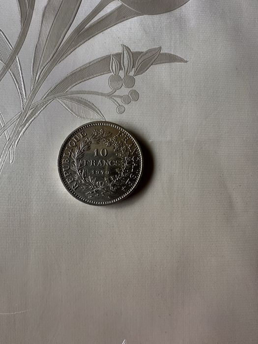 10 francos prata 1970