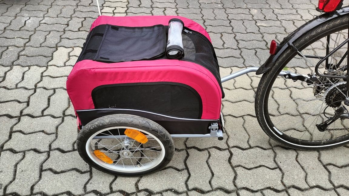 TRIXIE przyczepka rowerowa, wózek do roweru dla psa do 15 kg