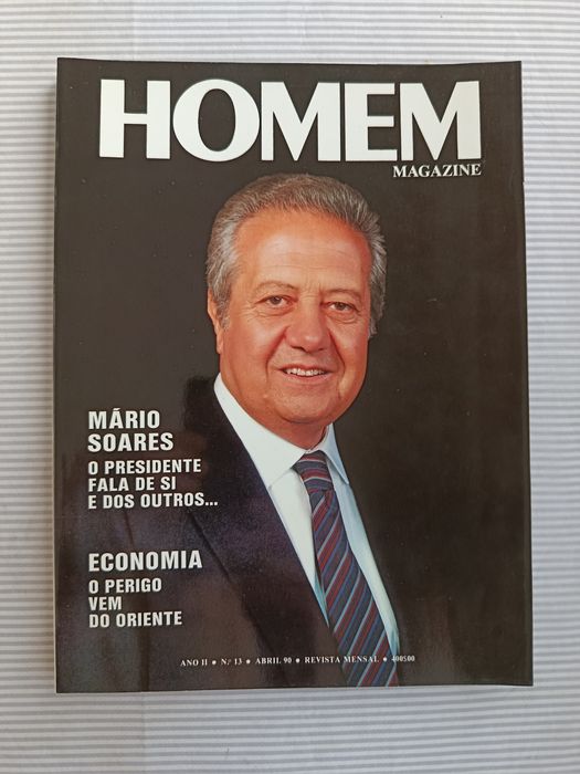 Revista HOMEM Magazine (Mário Soares) 1990
