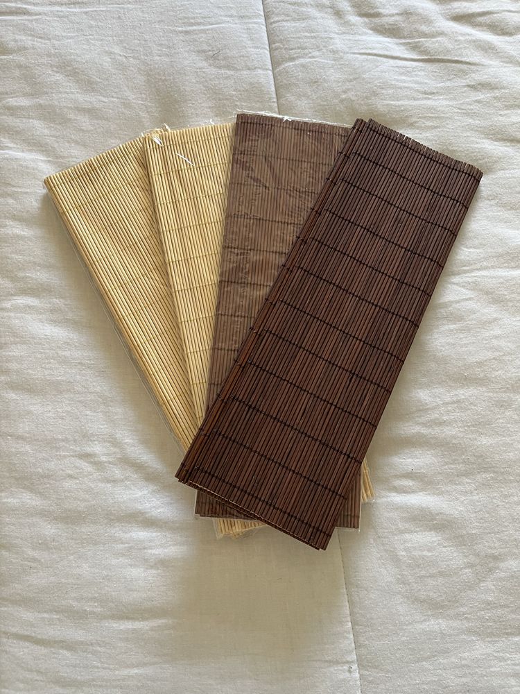Individuais de mesa, em bambu