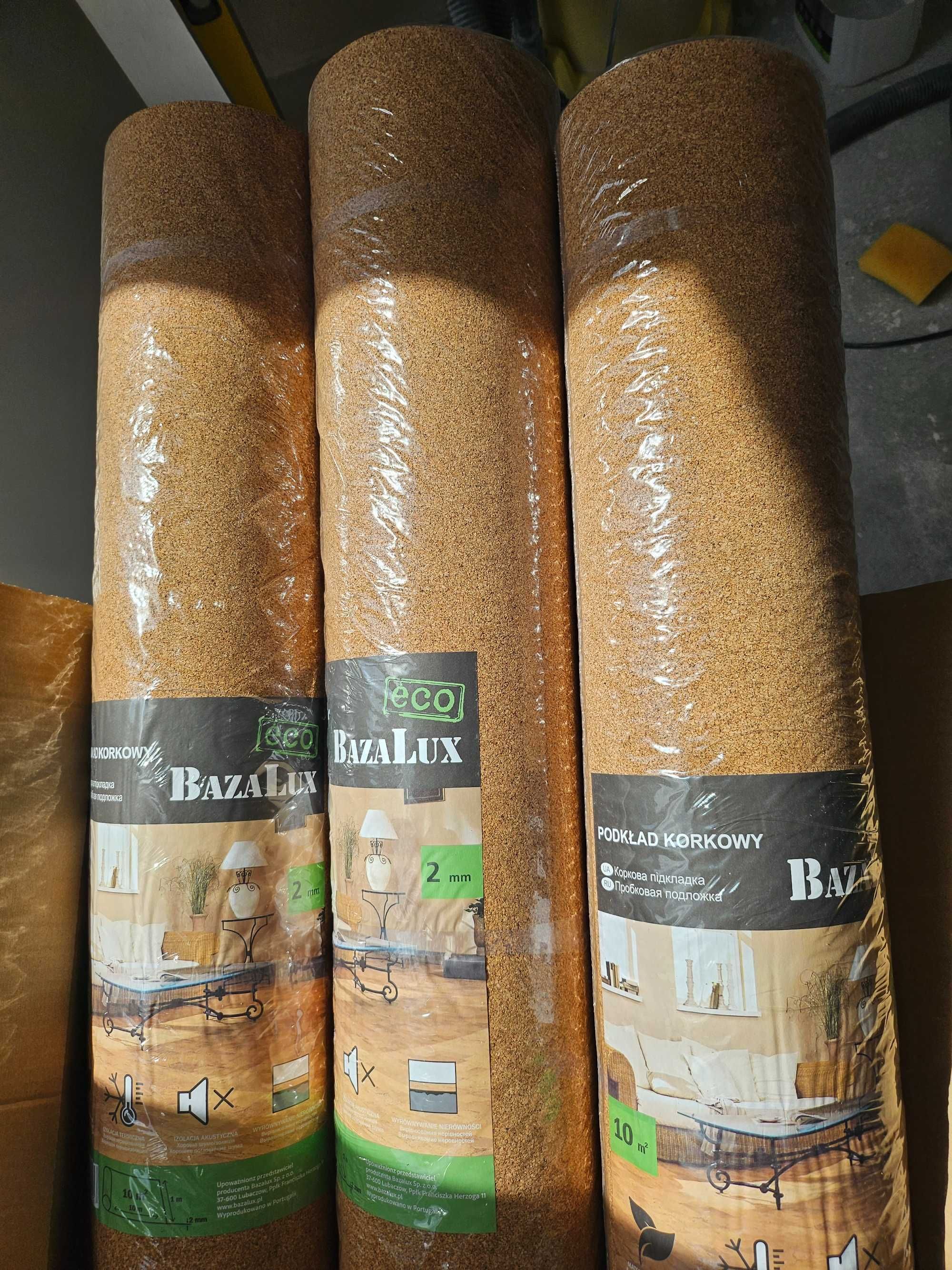Podkład Korkowy BazaLux grubość 2 mm - 3 rolaki po 10m2