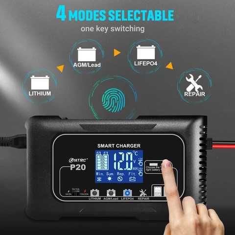 Універсальний зарядний пристрій HTRC Р20 SMART | зарядное lifepo4
