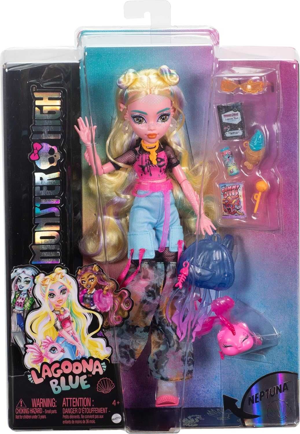 Монстер Хай Лагуна Блю Риба Нептуна Monster High Lagoona Blue Neptuna