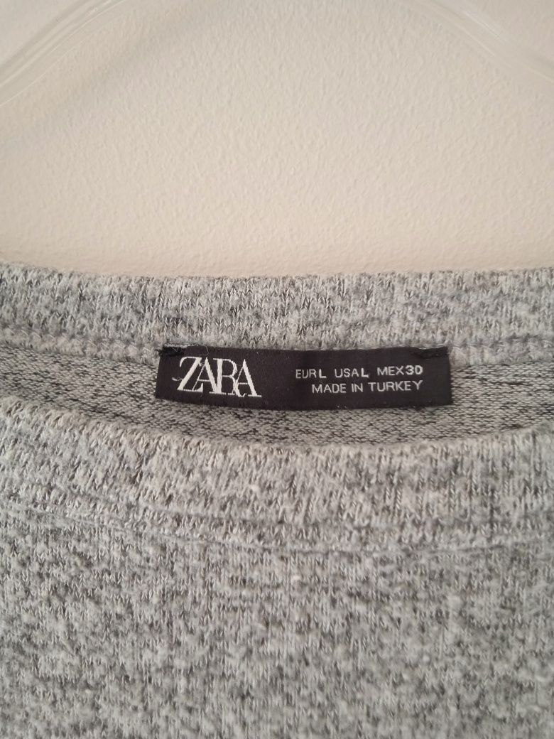 Szary sweterek z Zary z brylancikami rozmiar S-L