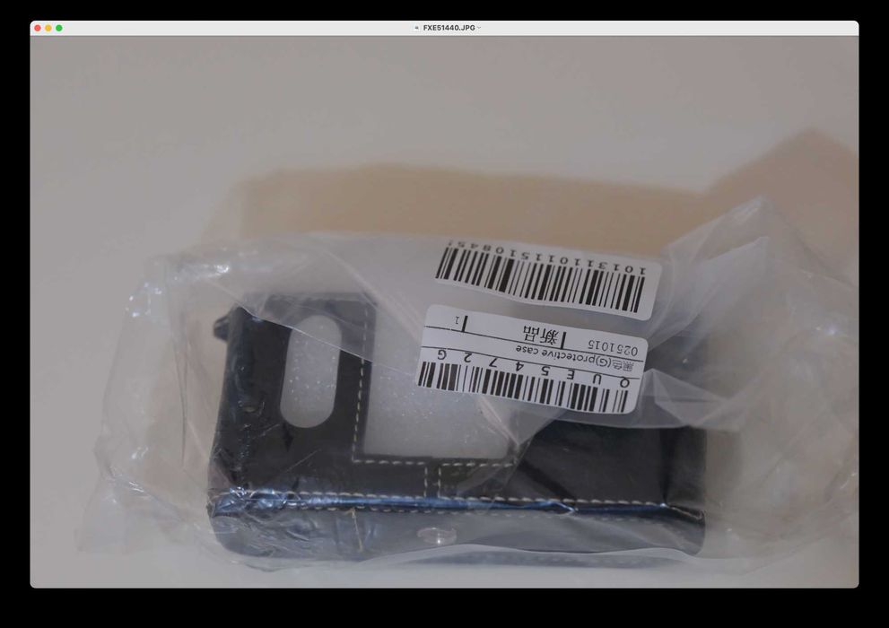 Fujifilm X half – Capa de protecção de câmera de couro artesanal.