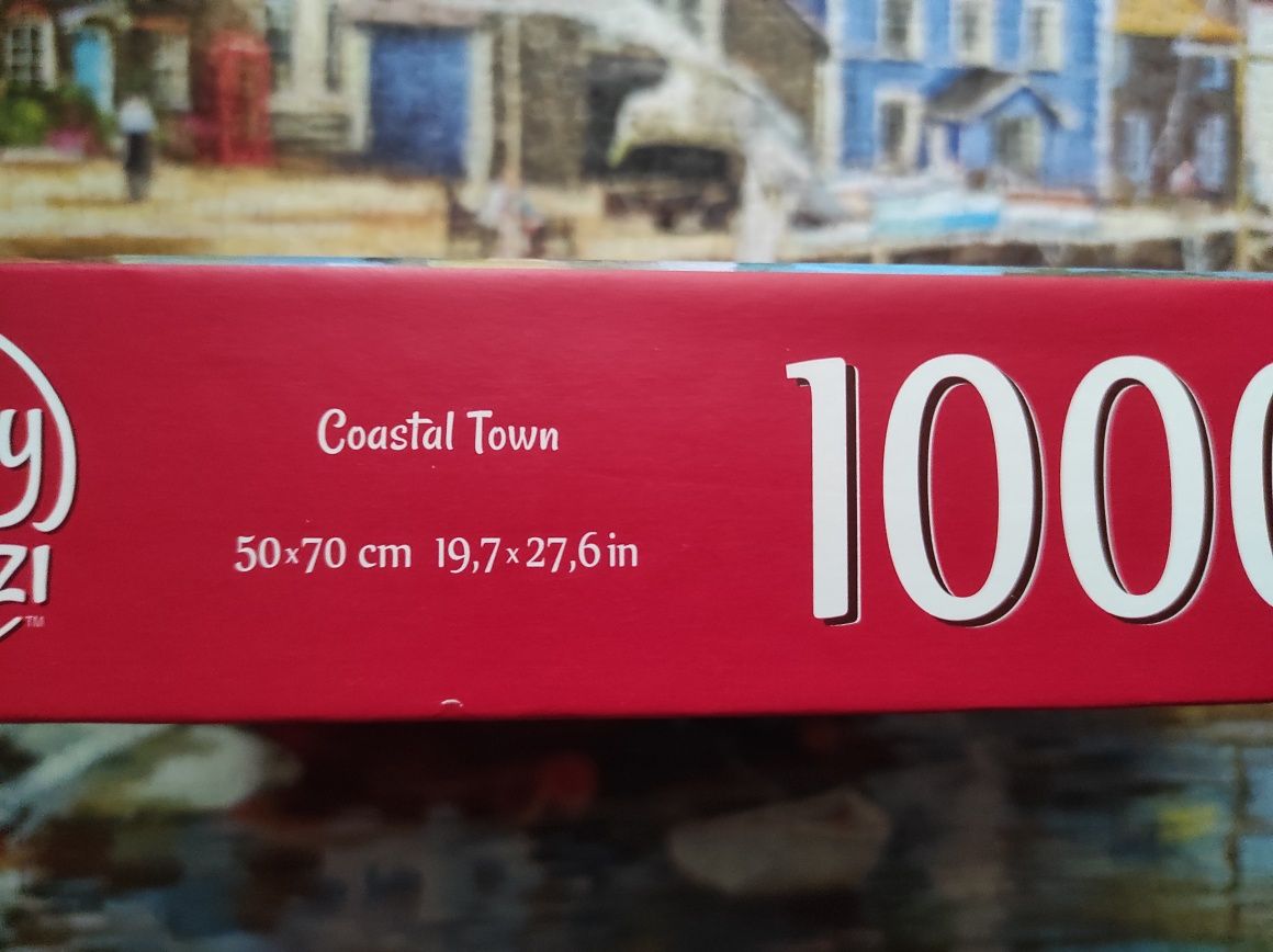 Puzzle kompletne stan idealny Coastal Town, Cherry Pazzi, 1000 element