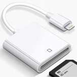 adapter do kart SD do iPhone'a obsługuje karty SD z aparatów cyfrowych