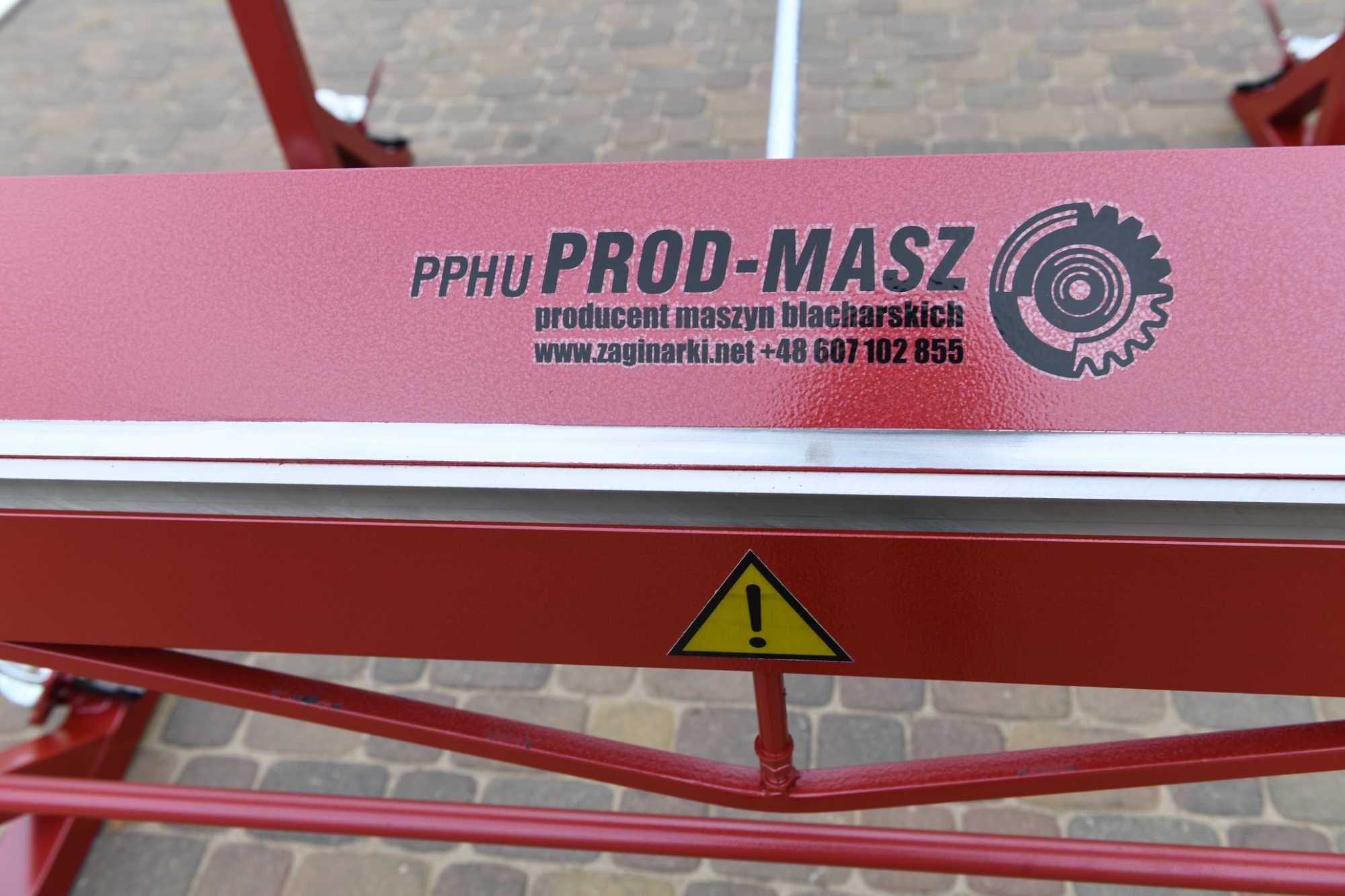PROD-MASZ zaginarka giętarka 2140 mm 0.8 mm producent dostawa